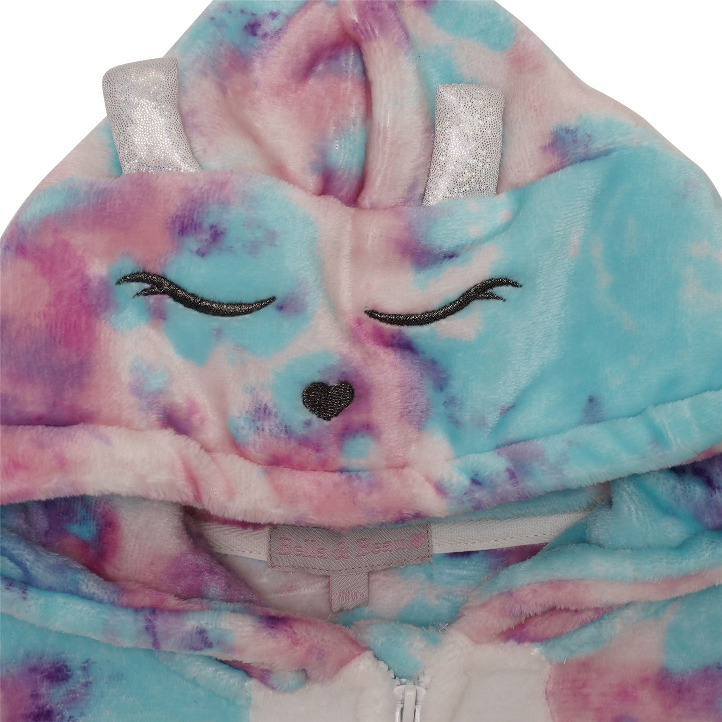 Nifty Kids Butterfly Fleece Onesie - Multicoloured