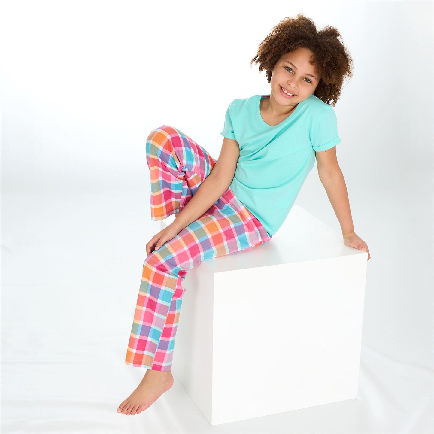 Forever Dreaming Girls Jersey Top and Woven Bottoms - Mint