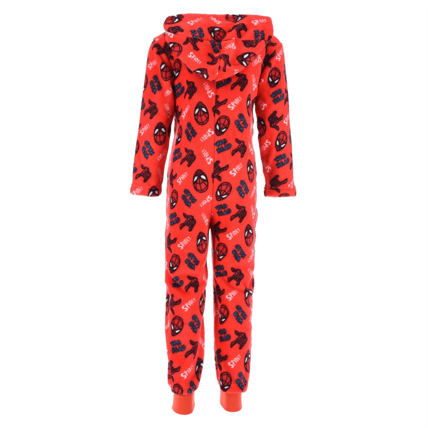 Kids Spiderman Fleece 'Spidey' Onesie - Red