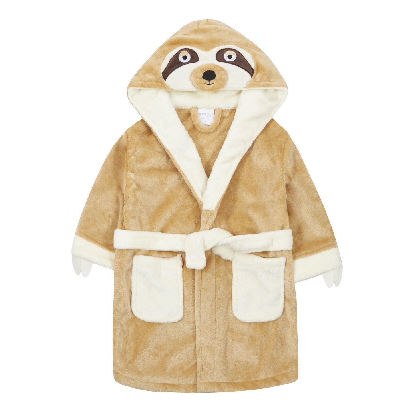 Minikidz Novelty Sloth Fleece Robe - Brown
