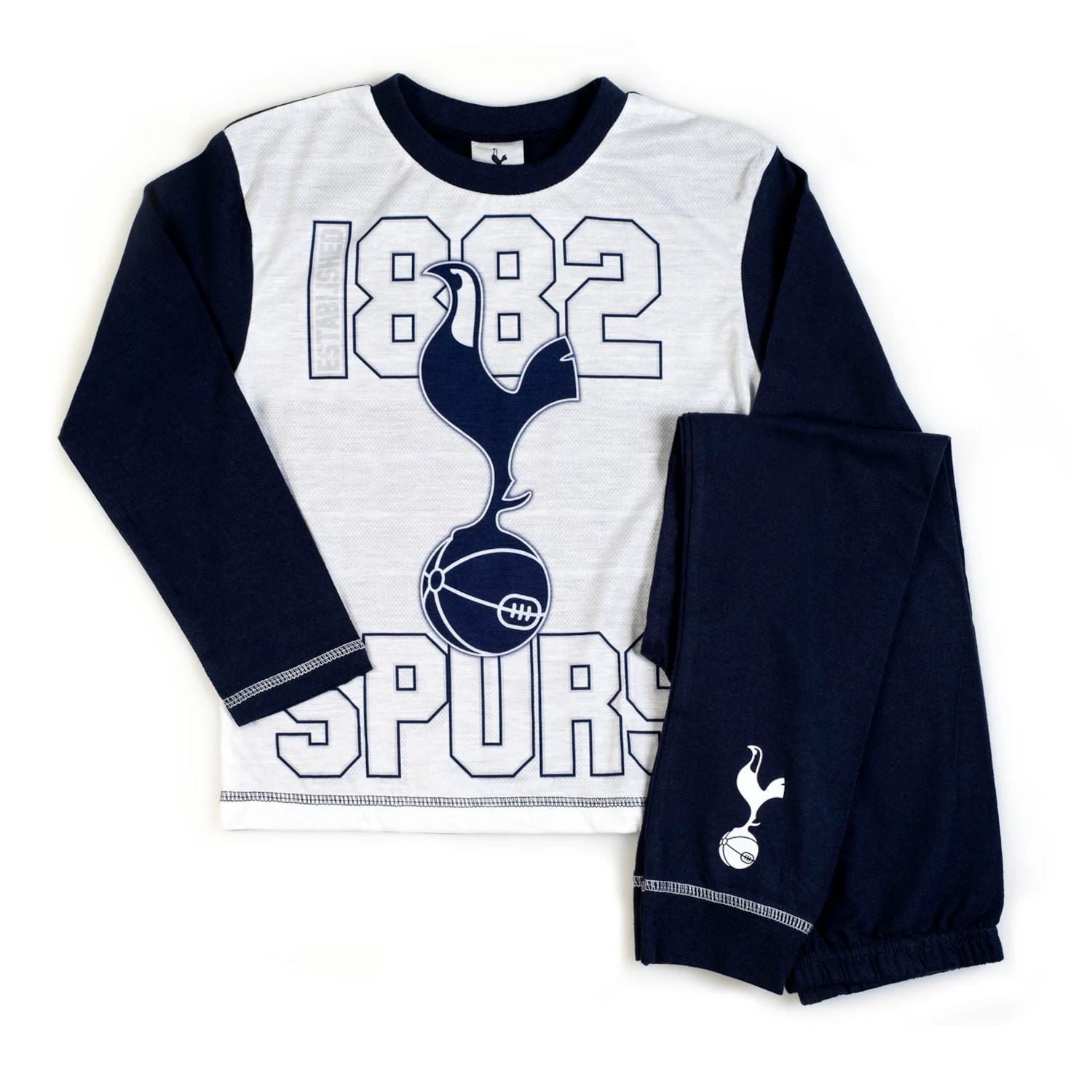 Kids Tottenham Hotspur Pyjamas - White/Navy Tottenham Hotspur