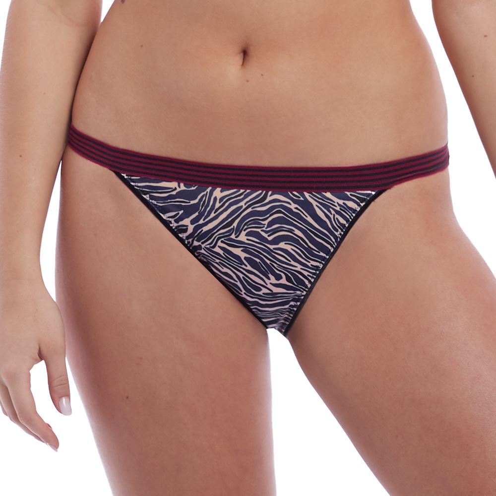 Freya Wild Brief - Black Zebra