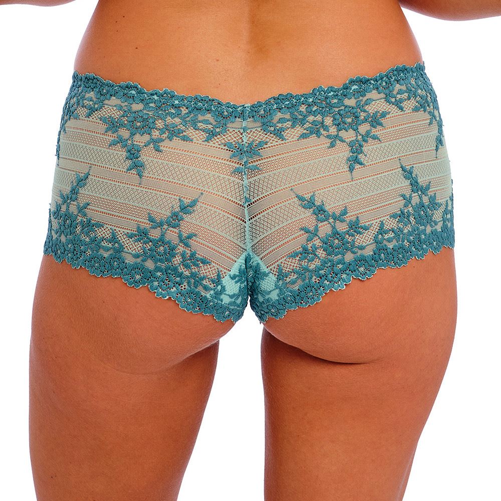 Wacoal Embrace Lace Boyshort - Eggshell Blue/Brittany Blue