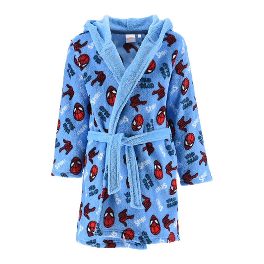 Spiderman Kids Fleece 'Spidey' Robe - Blue