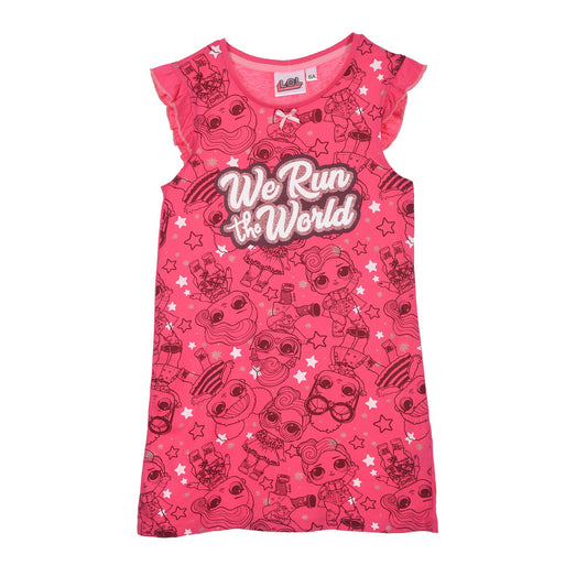 Girls LOL Surprise 'We Run The World' Nightdress - Fushia