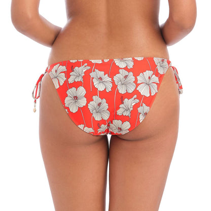Freya Hibiscus Beach Tie Side Bikini Brief - Sunset