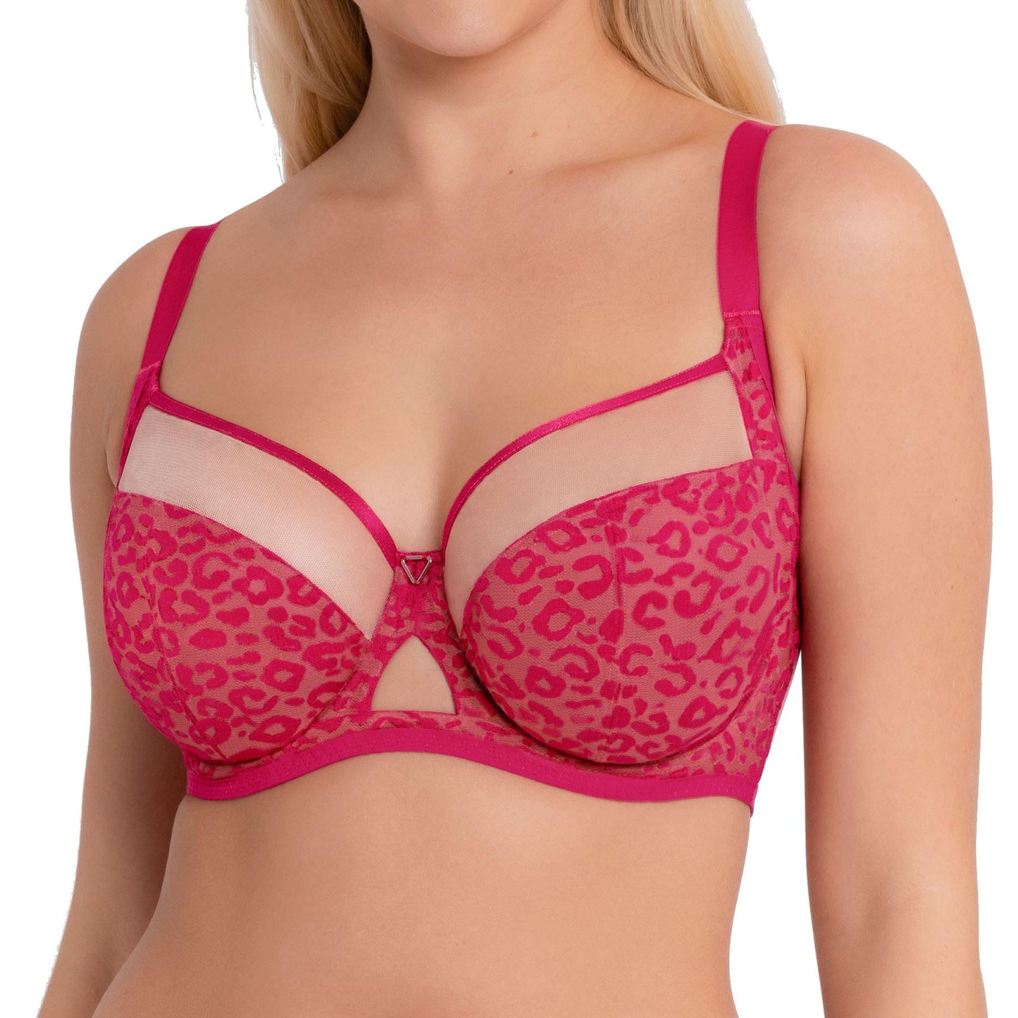 Curvy Kate Victory Wild Balcony Bra - Hot Pink/Blush