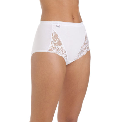 La Marquise Lace Maxi Brief (3 Pack) - White
