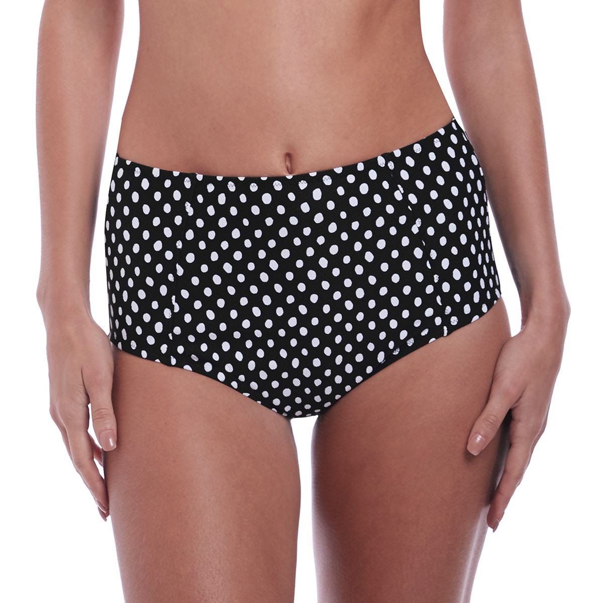 Fantasie Santa Monica High Rise Bikini Brief - Black/White
