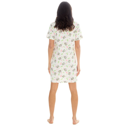 Forever Dreaming Koalas Womens Nightdress - Ivory/Multi