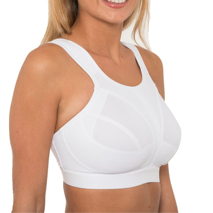Gemm Crop Top Sports Bra - White