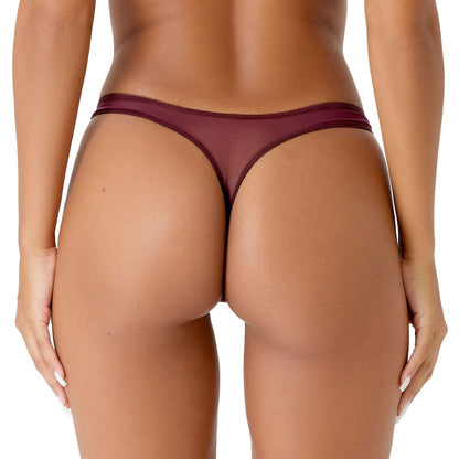 Gossard Glossies Lace Thong - Fig
