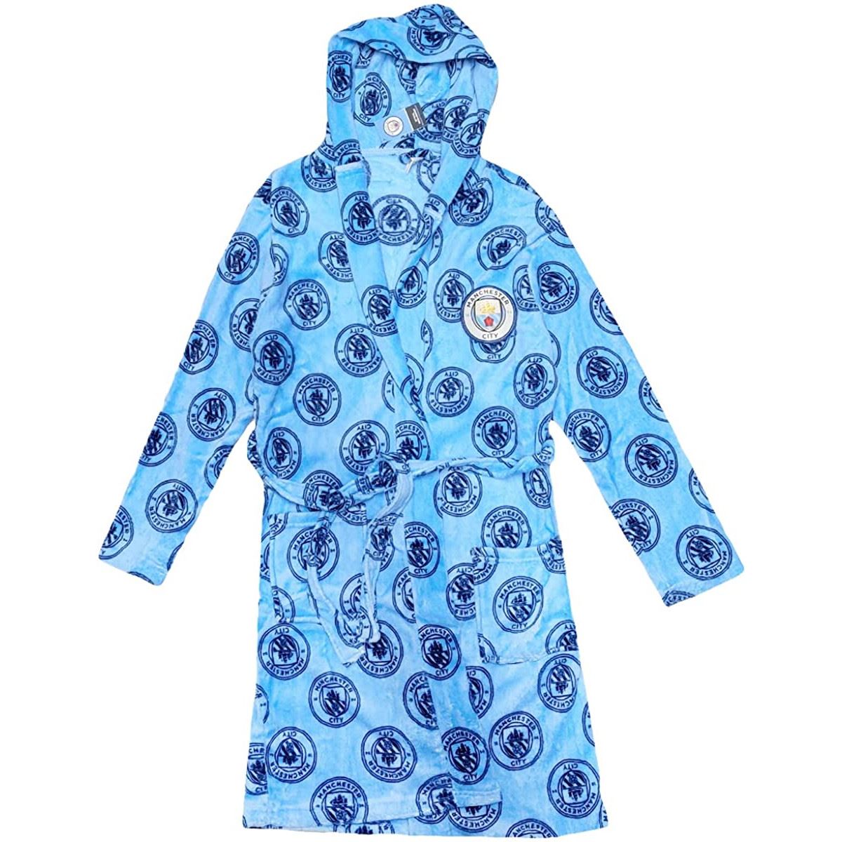 Mens Manchester City Fleece Hooded Robe