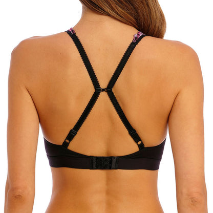 Wacoal Embrace Lace Soft Cup Bra - Black/Berry Multi