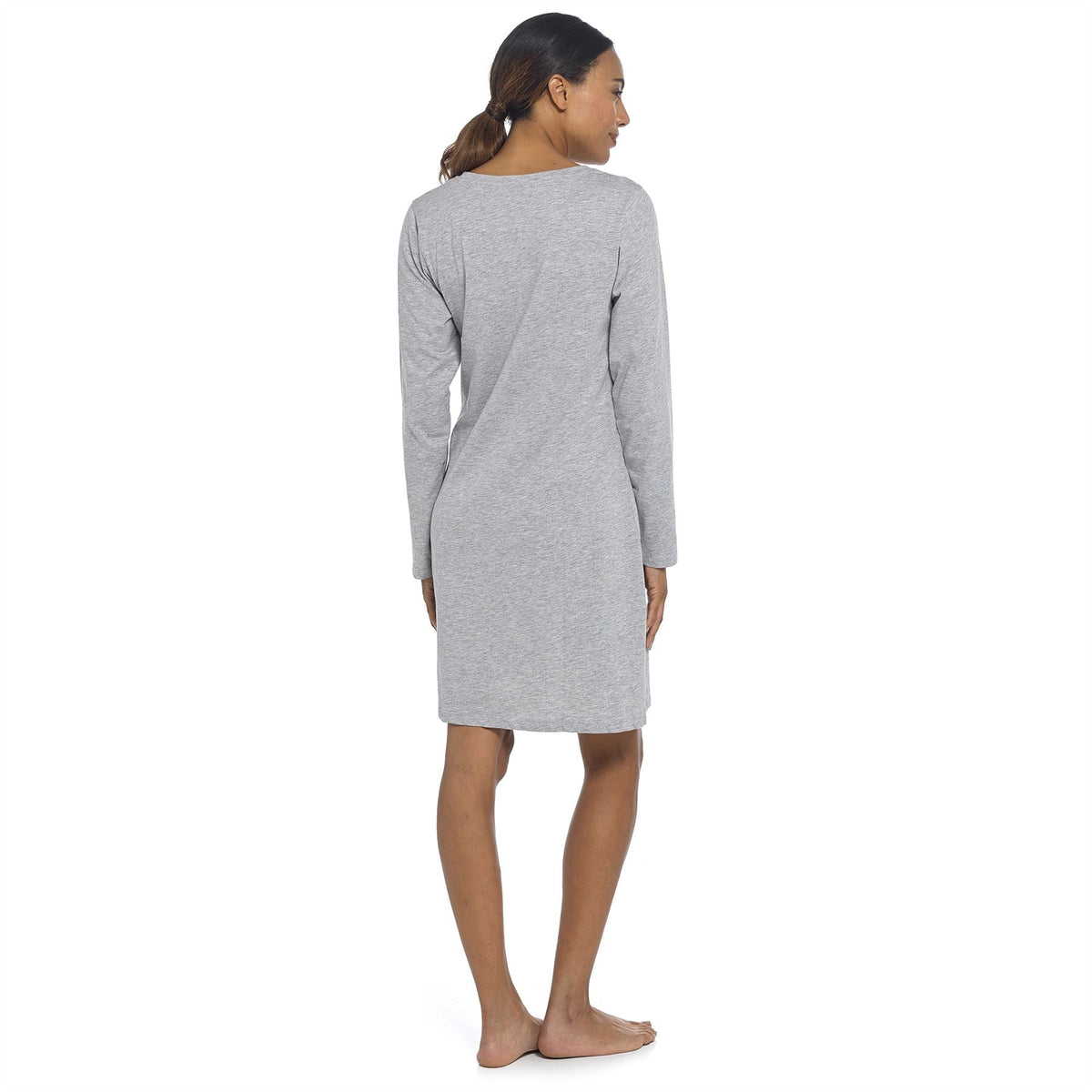 Follow That Dream Womens Dalmation Print Long Sleeve Nightdress - Grey Follow That Dream