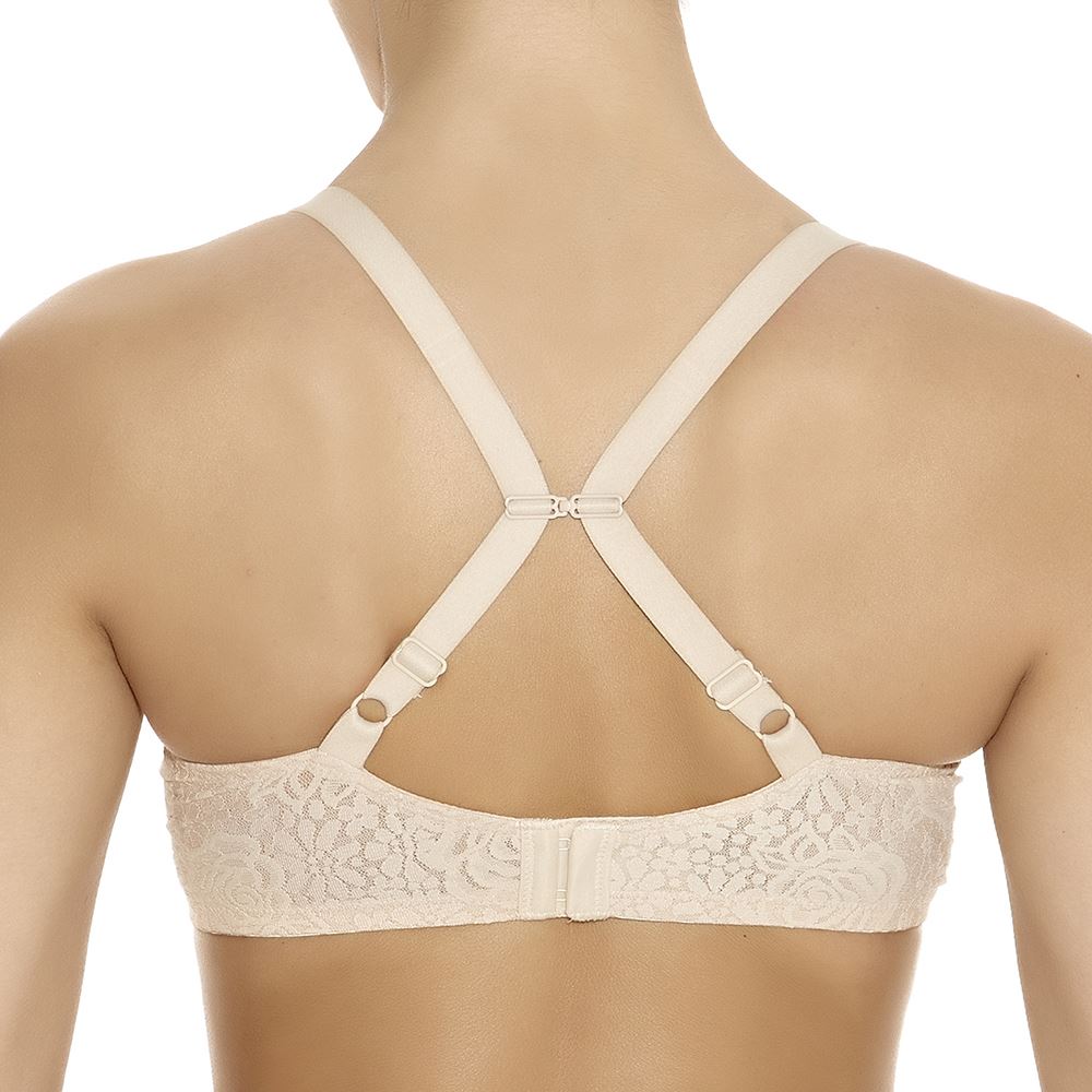Wacoal Halo Lace Moulded Bra - Naturally Nude Wacoal