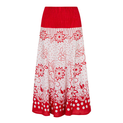 Pistachio 2 In 1 Dress/Skirt - Red