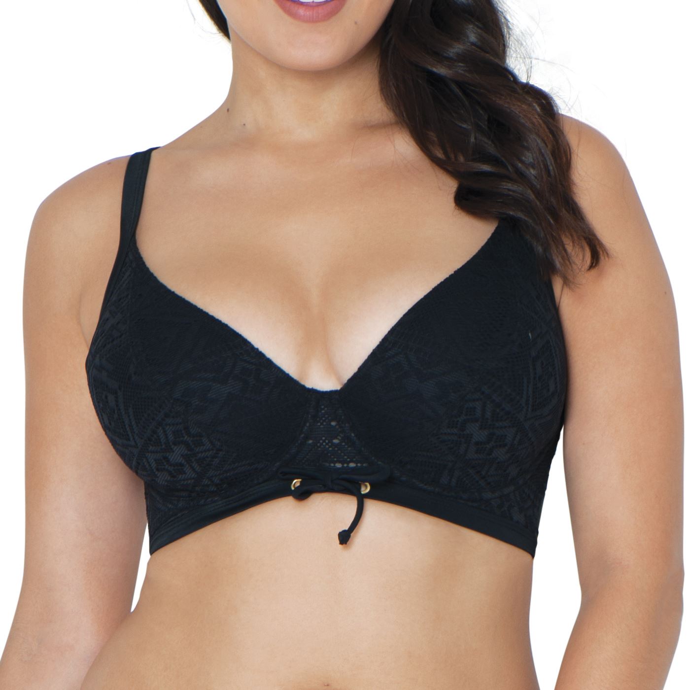 Curvy Kate Rush Halterneck Bikini Top - Black