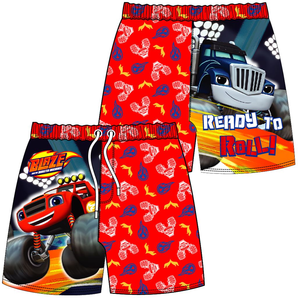 Boys Blaze 'Ready To Roll' Swim Shorts