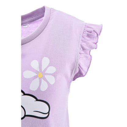 Girls Minnie Mouse 'Keep Smiling' Nightdress - Purple