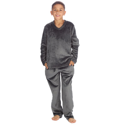 Cargo Bay Kids Flannel Fleece Pyjamas - Grey