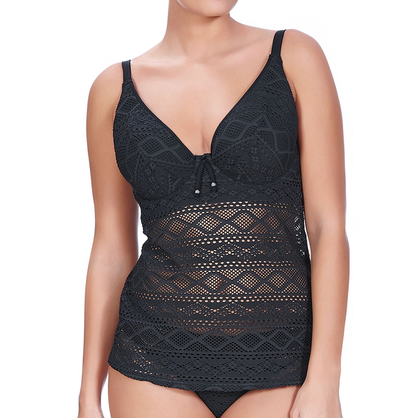 Freya Sundance Tankini Top - Black