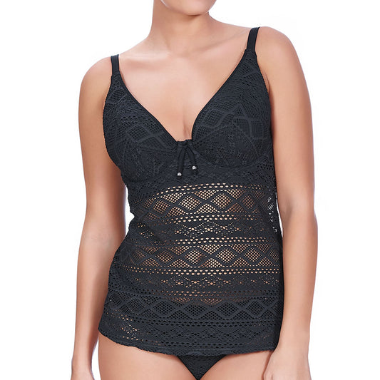Freya Sundance Tankini Top - Black