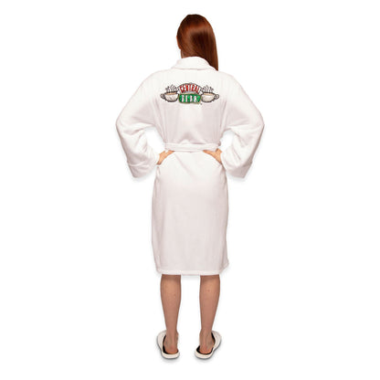 Friends Womens Central Perk Fleece Robe - White