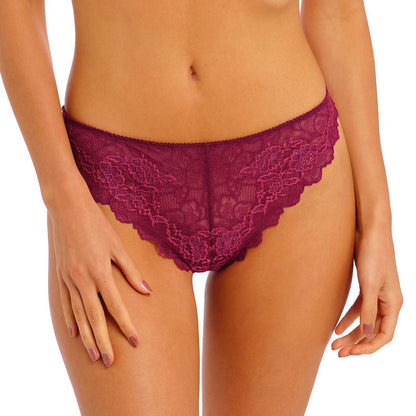 Wacoal Lace Perfection Tanga - Red Plum