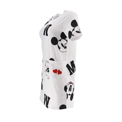 Mickey Mouse Womens Nightdress - White