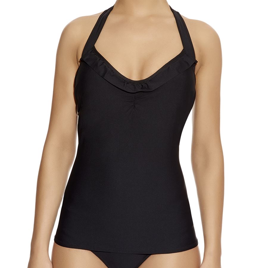 Freya In The Mix 50's Halter Tankini Top - Black