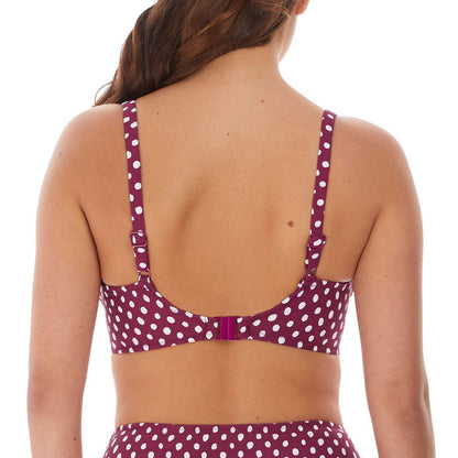 Fantasie Santa Monica Gathered Full Cup Bikini Top - Garnet