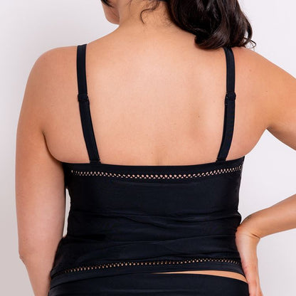 Curvy Kate First Class Plunge Tankini Top - Black