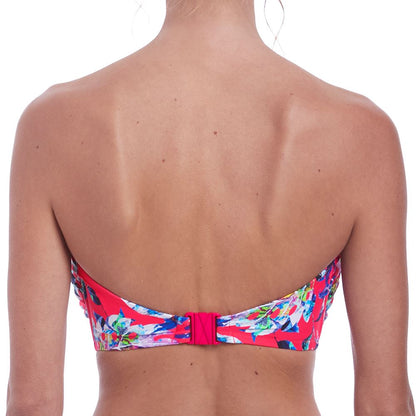 Fantasie Fiji Twist Scarf Tie Bandeau Bikini Top - Azalea
