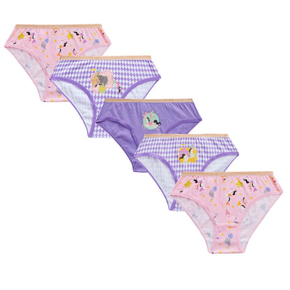 4Kidz Girls Briefs 5 Pack - Circus (2-6 Years)