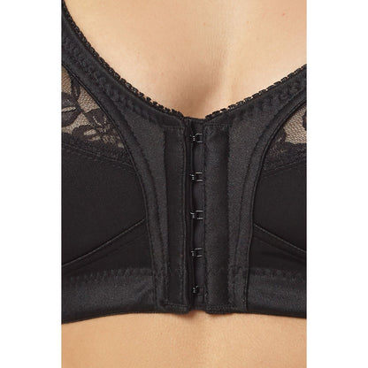 Marlon Front Fastening Bra - Black Marlon
