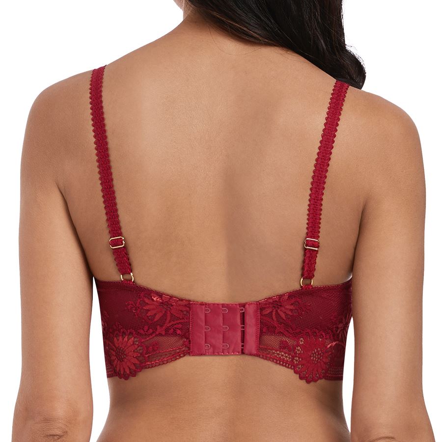 Wacoal Adore Padded Balcony Bra - Venetian Red