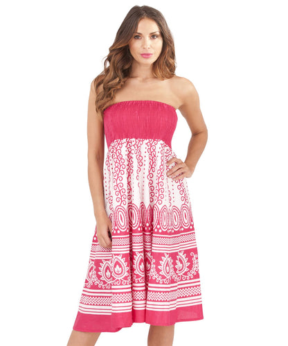 Pistachio Swirl/Vine Dress/Skirt - Pink