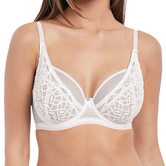 Freya Soiree Lace High Apex Bra - White