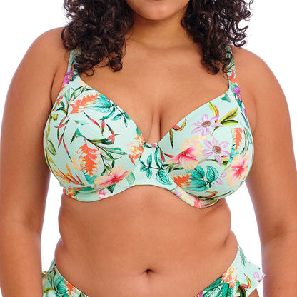 Elomi Sunshine Cove Plunge Bikini Top - Aqua