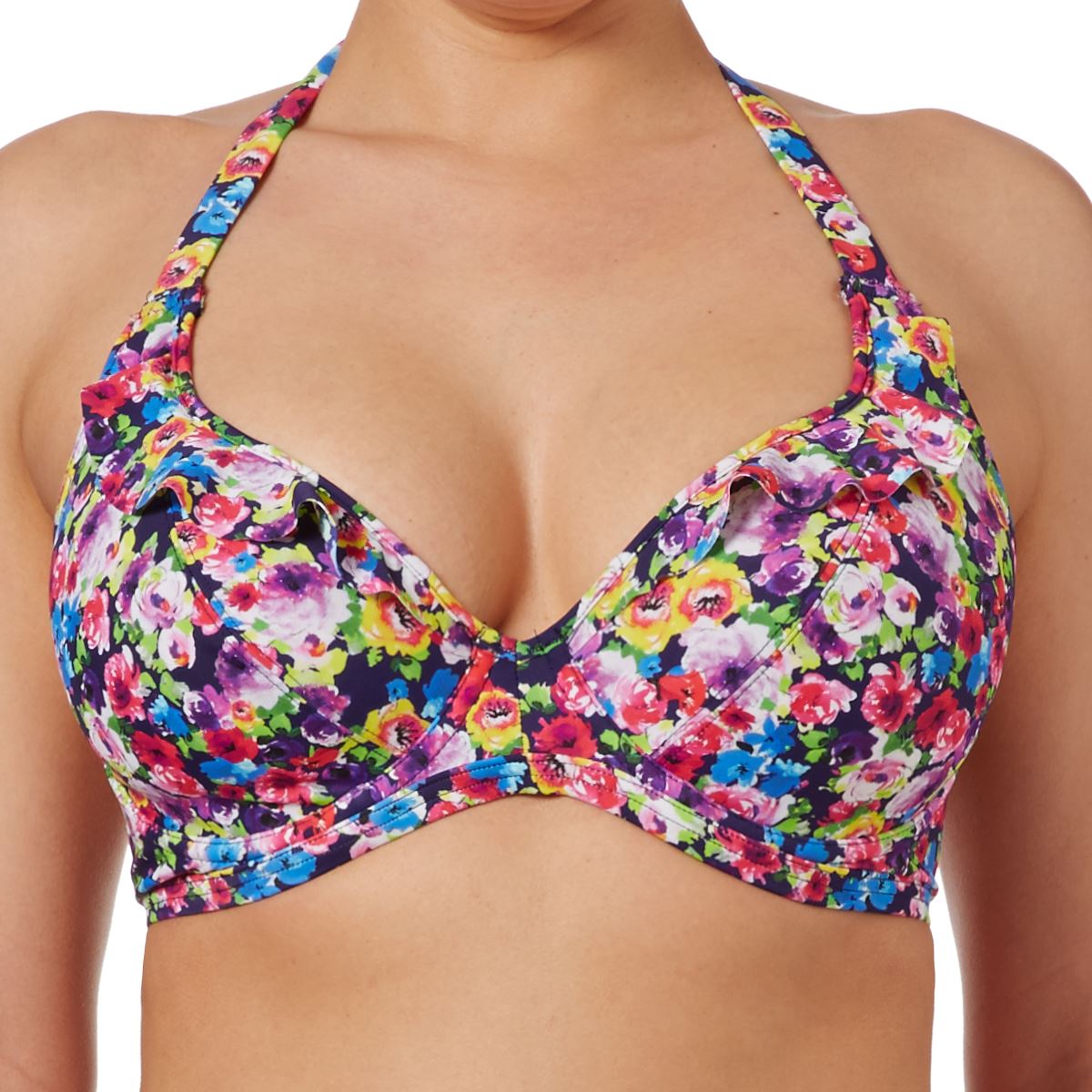 Freya Summer Banded Halter Bikini Top - Indigo