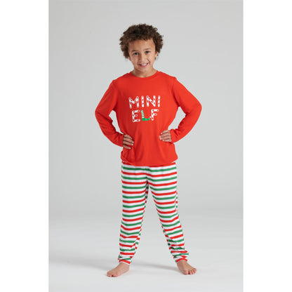 Loungeable Kids 'Mini Elf' Pyjamas - Red/Green