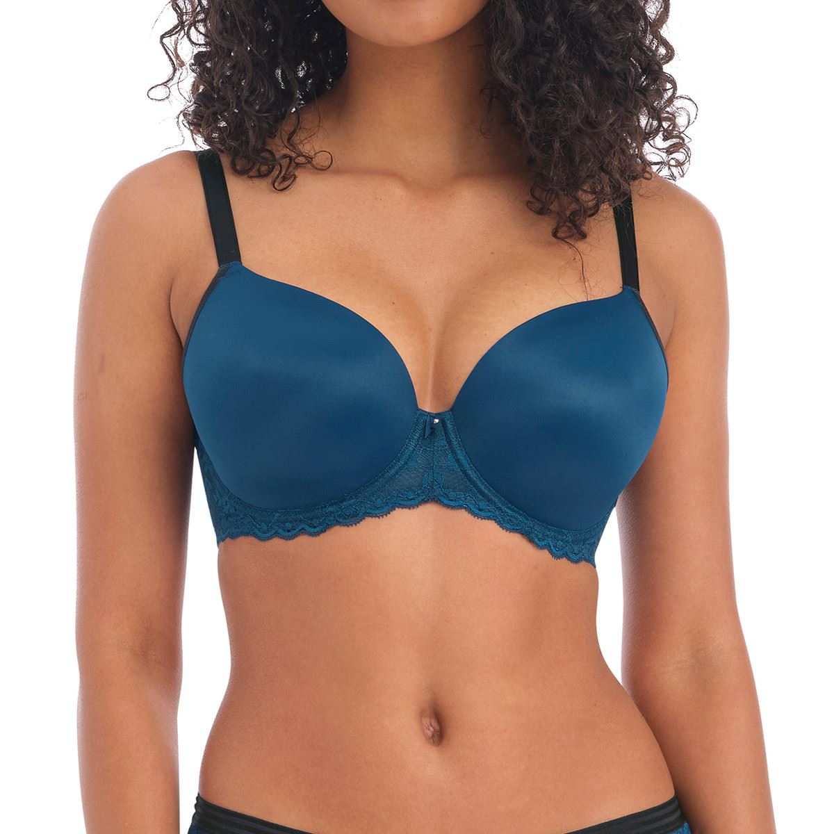 Freya Offbeat Demi Plunge Moulded Bra - Poseidon