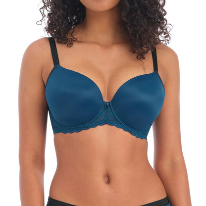 Freya Offbeat Demi Plunge Moulded Bra - Poseidon