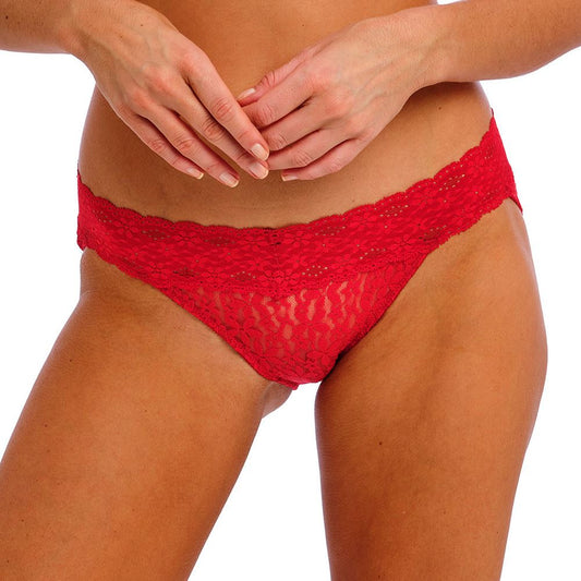 Wacoal Halo Lace Brief - Equestrian Red
