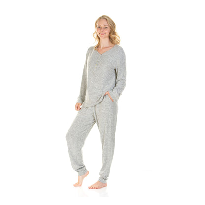 La Marquise Womens Lush Lounge Long Sleeve Pyjamas - Grey