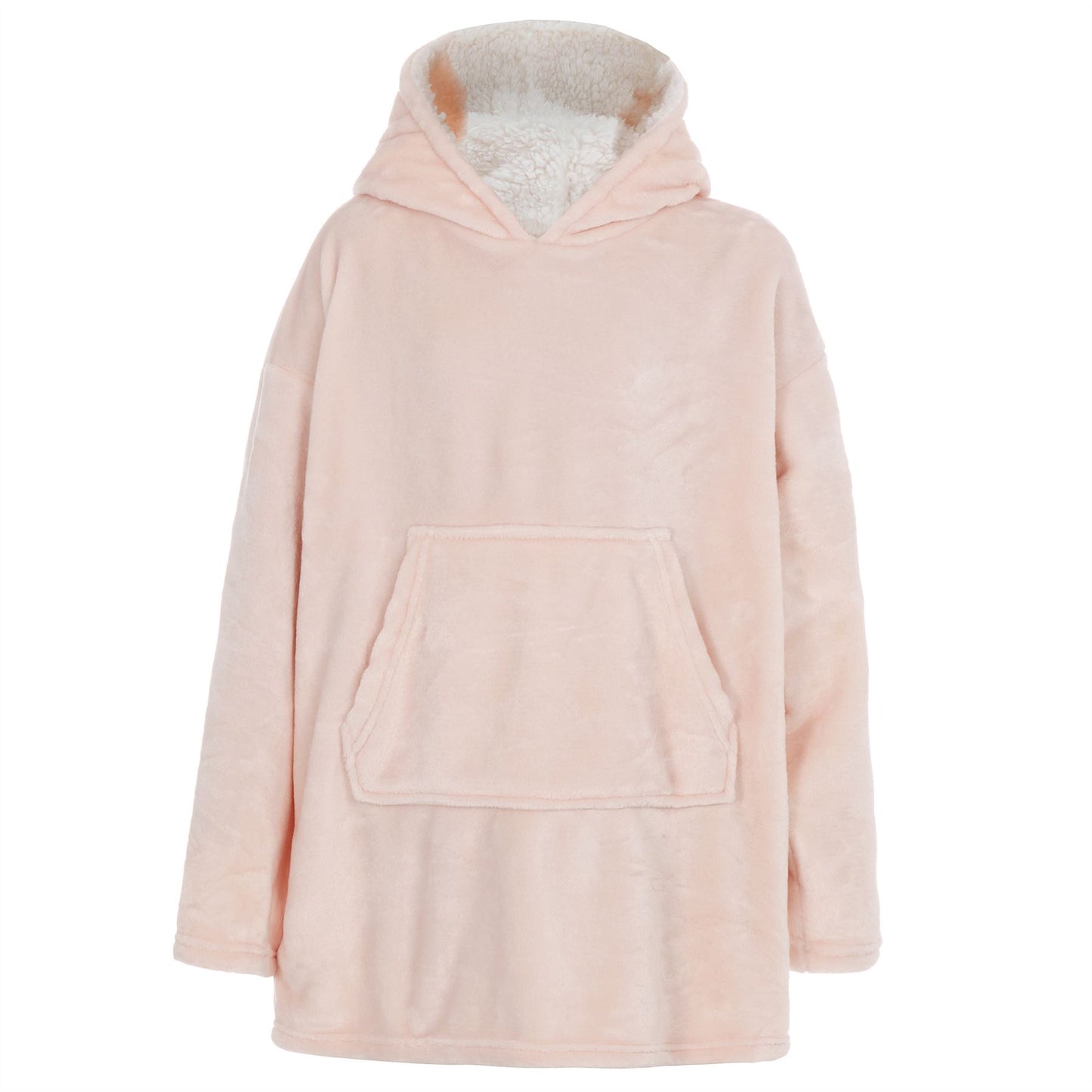Slumber Party Kids Plush Fleece Oversized Hoodie - Pink