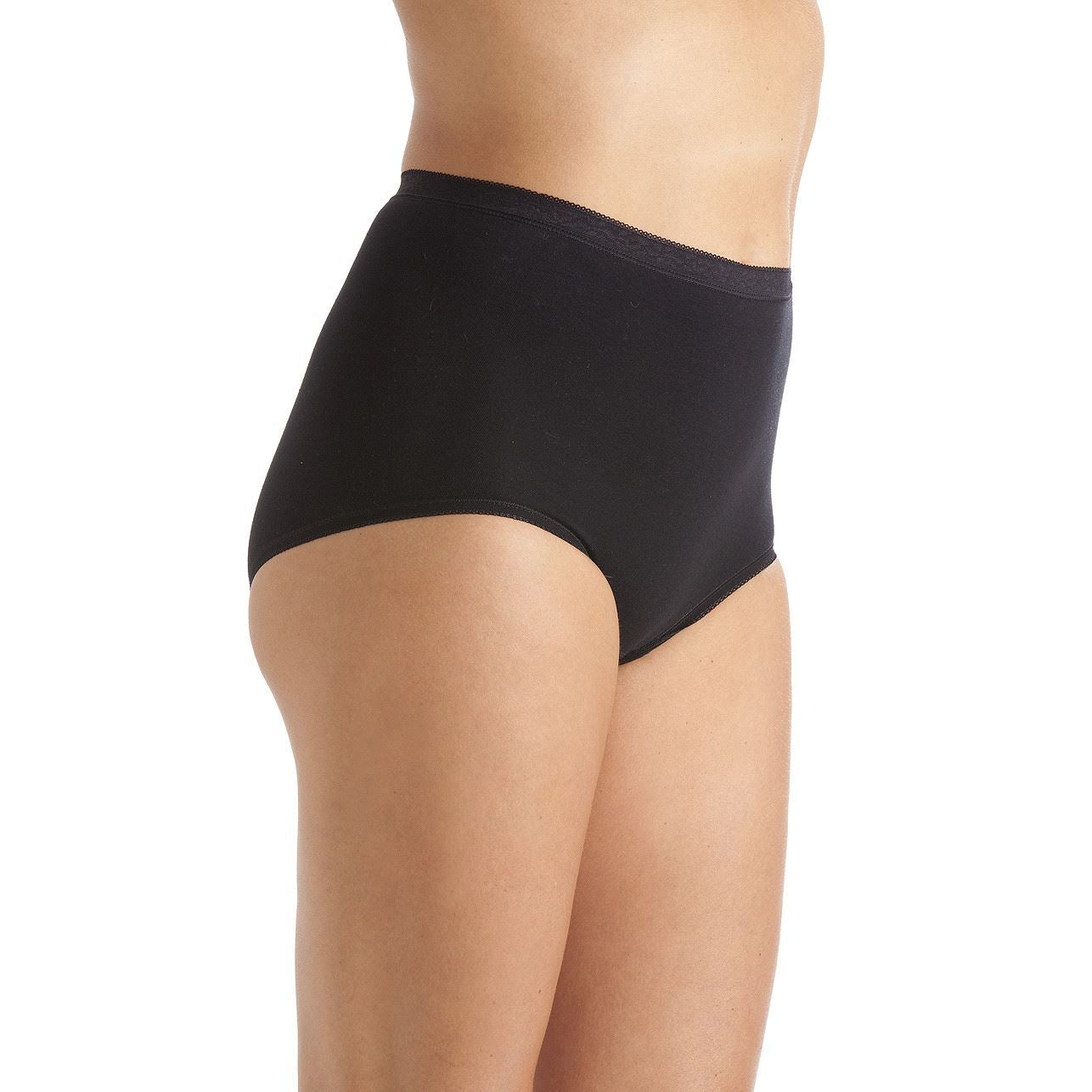 La Marquise Maxi Brief (3 Pack) - Black La Marquise