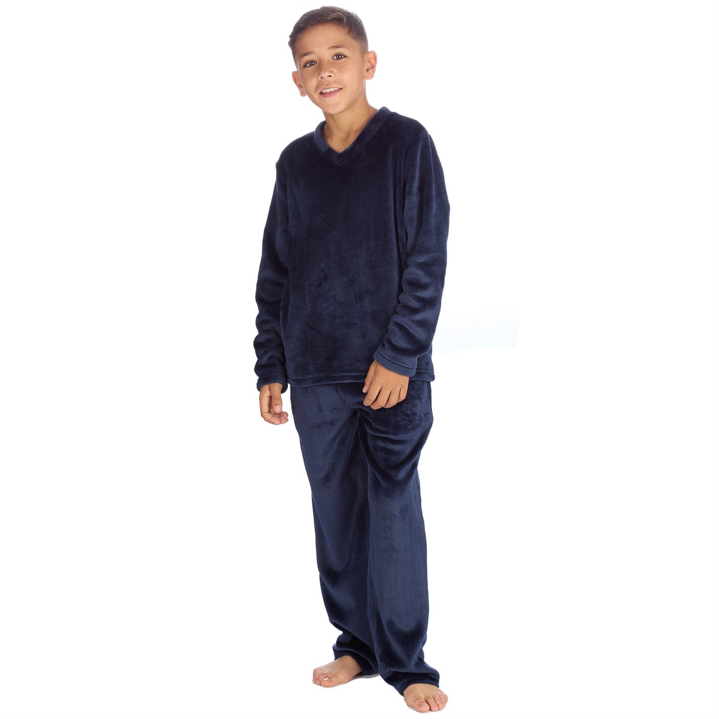 Cargo Bay Kids Flannel Fleece Pyjamas - Navy