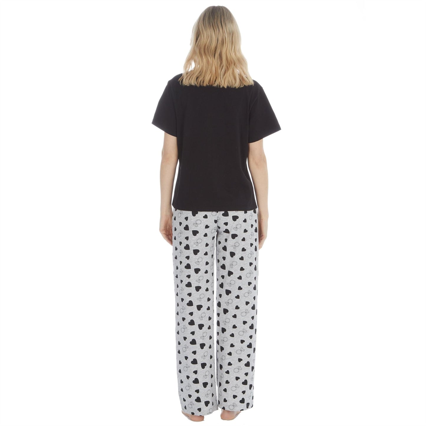 Forever Dreaming Womens 'The Bride's Entourage' Jersey Pyjamas - Black Forever Dreaming